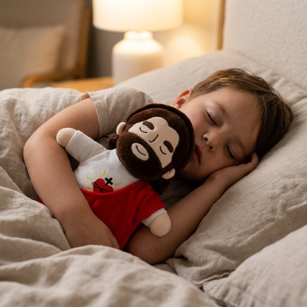 Most gifts end up in the closet. He ends up on their pillow.