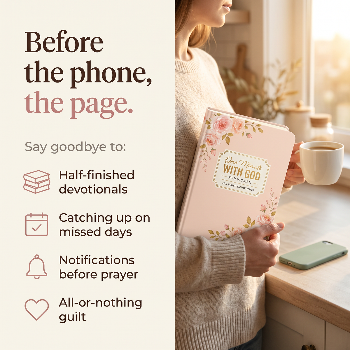 One Page with God: 365 Daily Devotions for Women