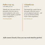 Jude 1:14-15 beside 1 Enoch 1:9