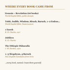Where every book came from: the source list