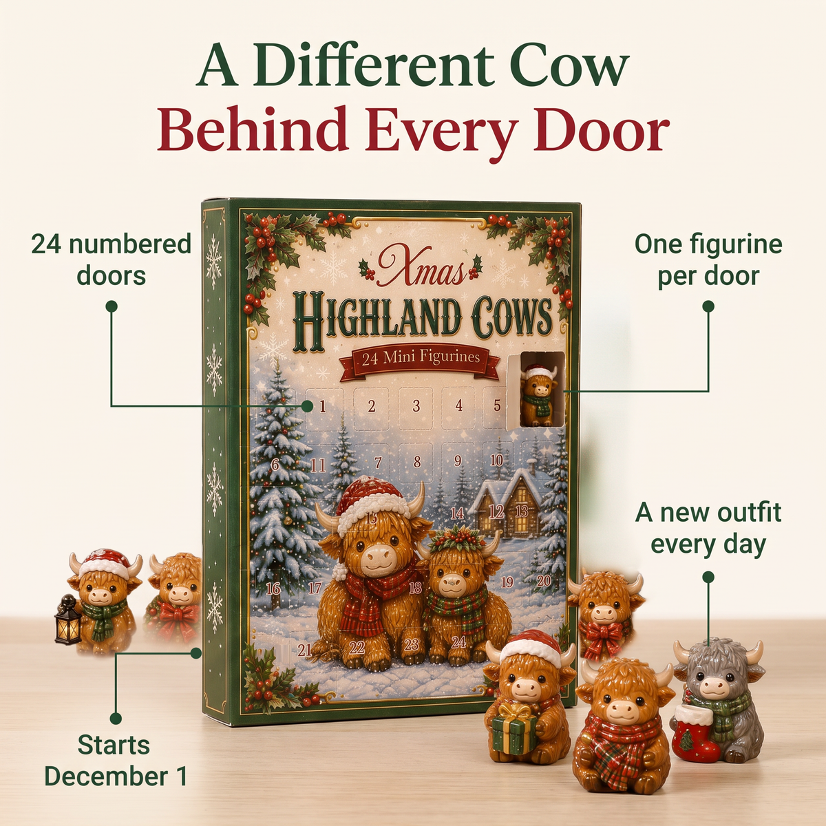 Little Highland Herd Advent Calendar