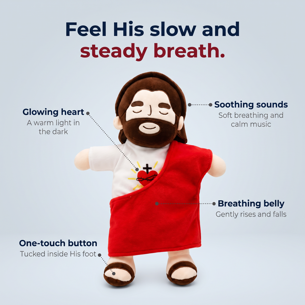Breath of Peace Jesus Plush