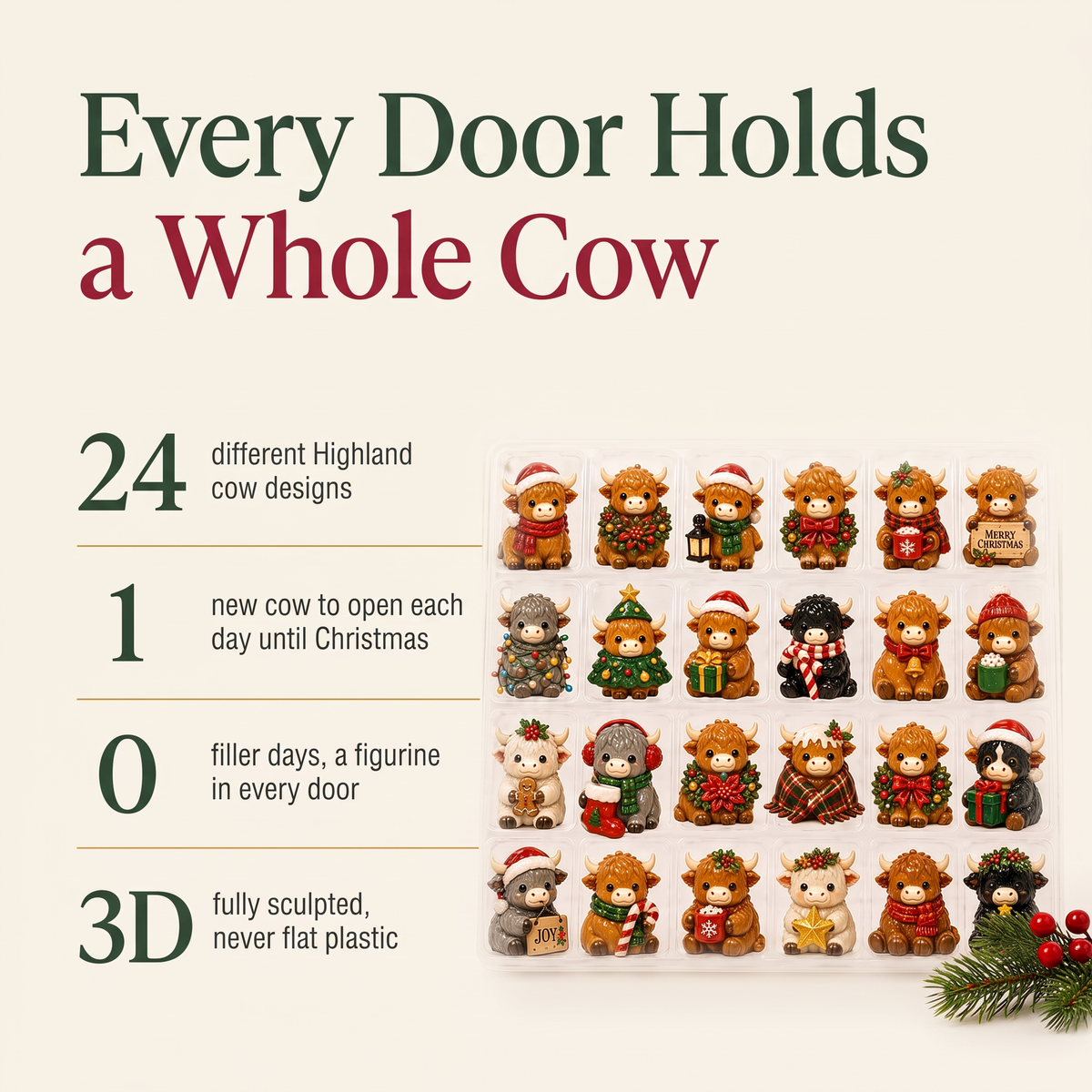 Little Highland Herd Advent Calendar